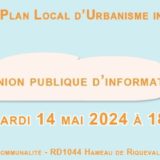 Réunion publique PLUI - 14 mai 2024 CCPV