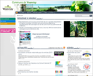 Site internet de la ville de Vouvray