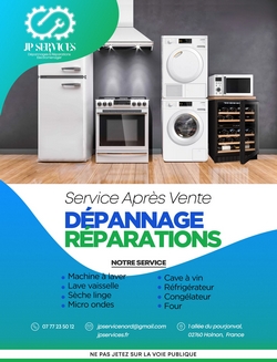 JP services - Dépannage électroménager à Holnon