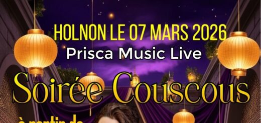 Soir&eacute;e couscous et concert le 7 mars 2026 &agrave; Holnon