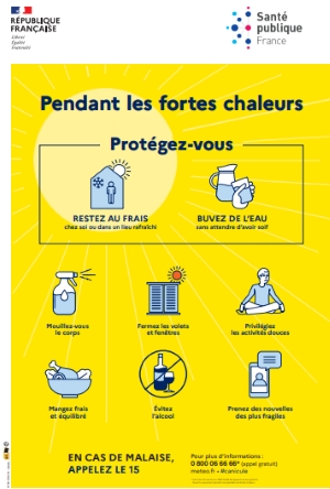 Pendant les fortes chaleurs protégez-vous