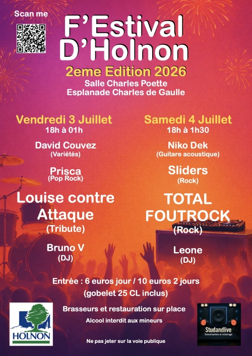F'Estival d'Holnon - 3 et 4 juillet 2026 à Holnon